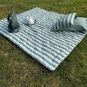 Stor Strand Tæppe -Sengetæppe Ohana Green 240x200/2 60x70