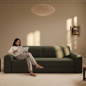 Astra | 200x200 cm | Bouclé grøn | 535