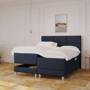 Aura | 180x200 | Dyb blå