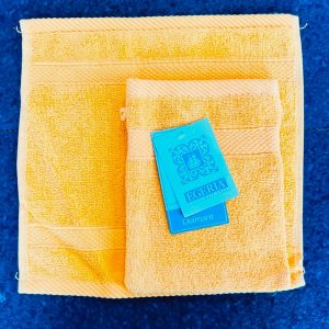 Egeria Diamant Gul -Vaskehandske 15 x 21 cm