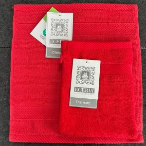 Egeria Diamant Håndklæde Postkasse rød-Vaskeklud 30 x 30 cm