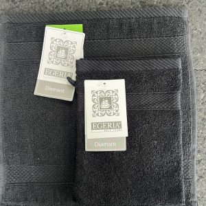 Egeria Diamant Sort-Vaskehandske 15 x 21 cm