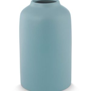 Vase Ceramic Matt Blue 30cm