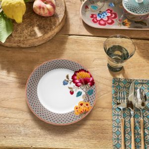 Plate Blooming Tales Khaki 26.5cm