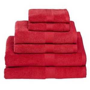 Egeria Diamant  Rød-Håndklæde 50 x 100 cm