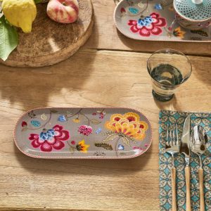 Cake Tray Blooming Tales Fantasy Khaki 33.3x15.5cm