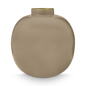 Vase Metal Khaki 23cm