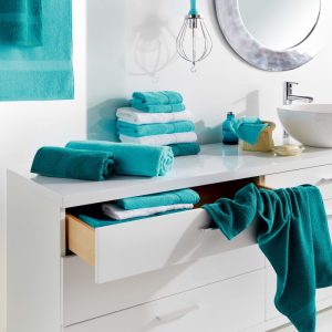 Egeria Diamant Light TURQUOISE Badehåndklæde 70x140