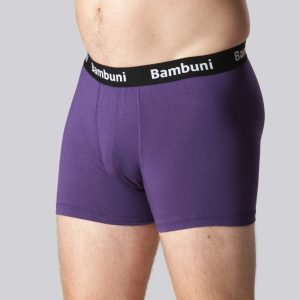 Bambus underbukser i lilla til mænd - Bambuni