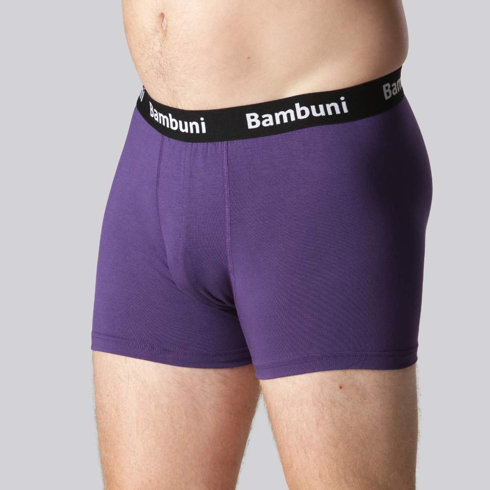 Bambus underbukser i lilla til mænd - Bambuni
