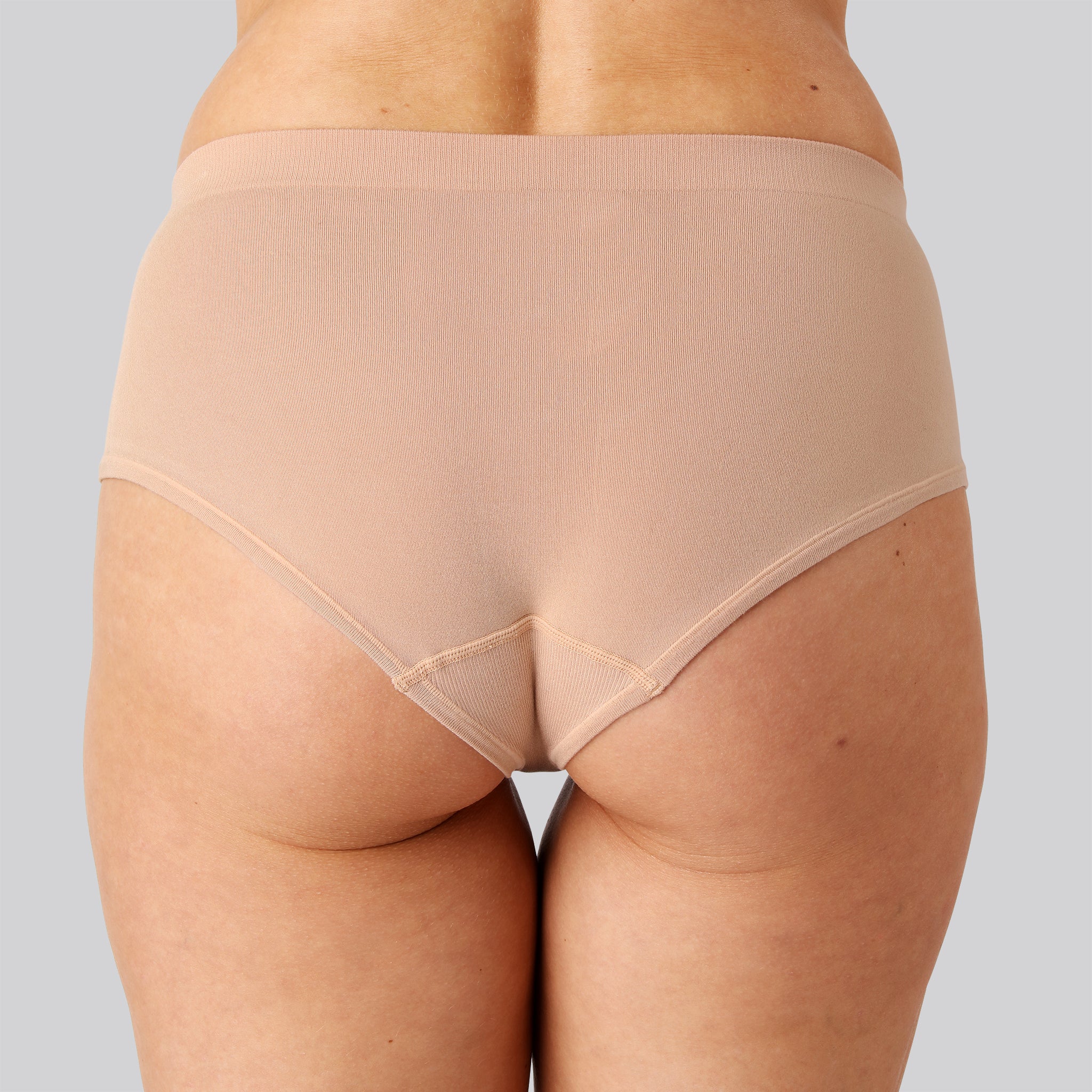 Bambus seamless tai trusse i beige til damer - Bambuni