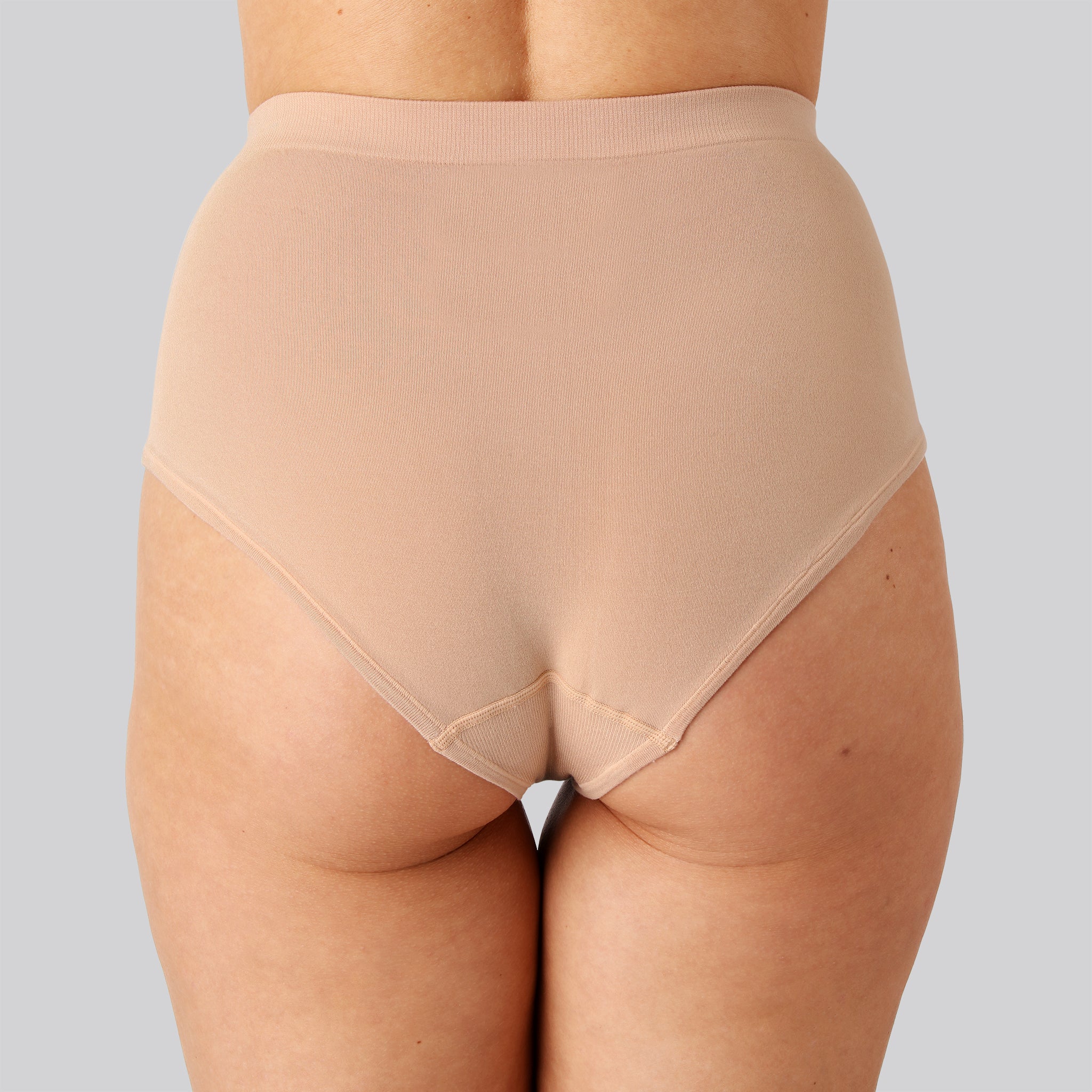 Bambus seamless maxi trusse i beige til damer - Bambuni