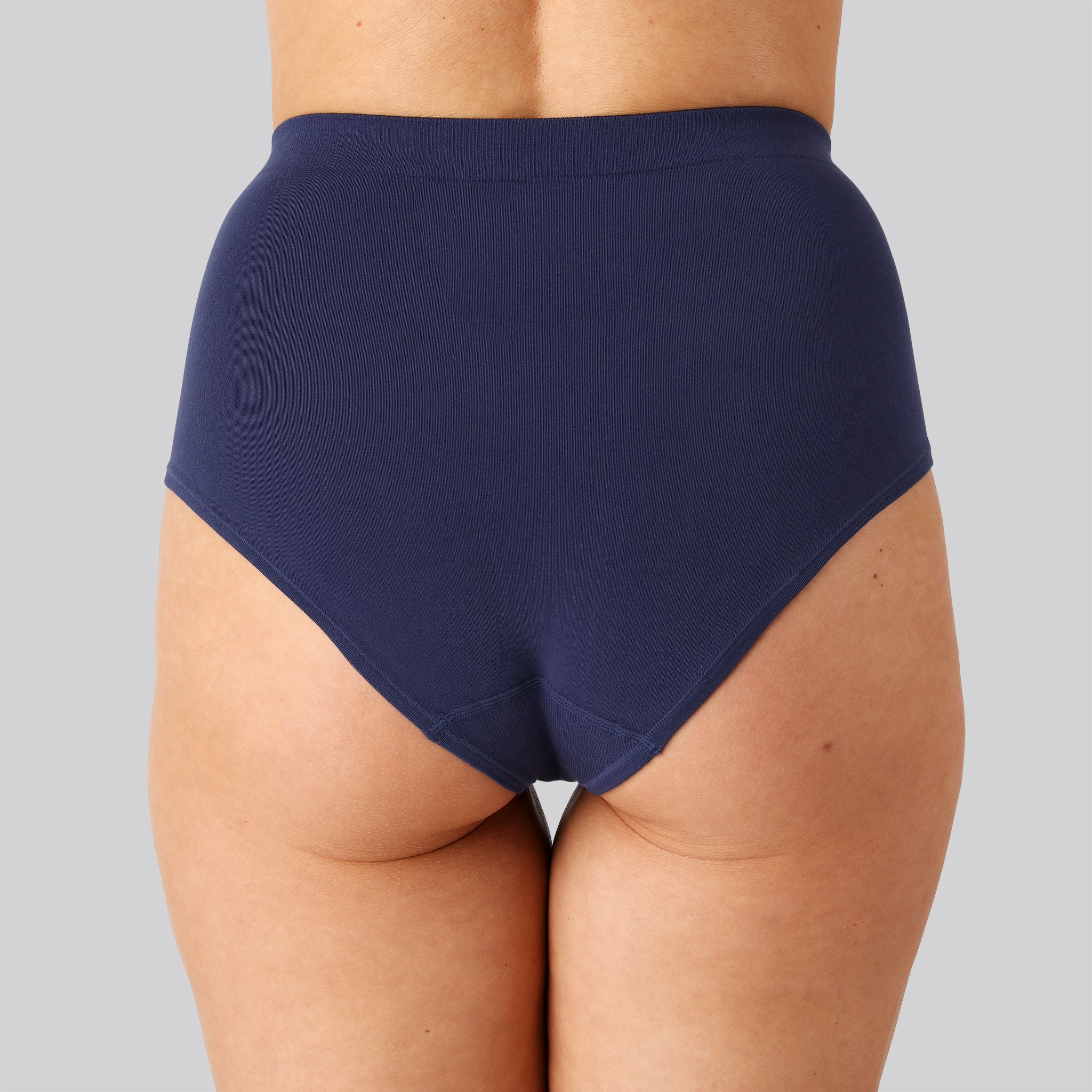 Bambus seamless maxi trusse i navy til damer - Bambuni