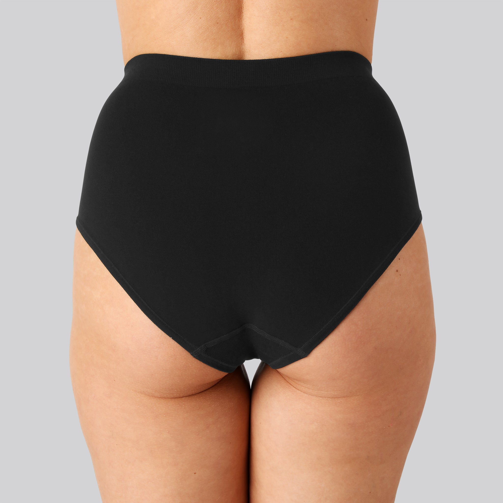 Bambus seamless maxi trusse i sort til damer - Bambuni