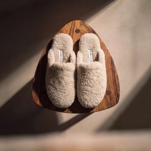 Slippers | XL (4445) | Beige wool