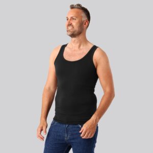 Bambus undertrøje slimfit sort mænd - Bambuni